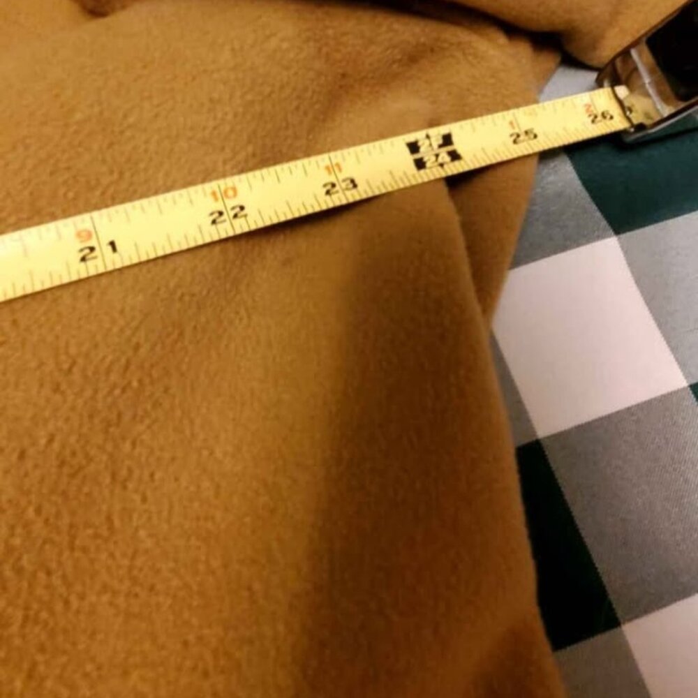 W sz 20 Lands End Camel Wool peacoat plus size - Picture 2 of 6